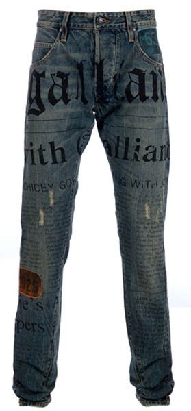 john galliano jeans paris